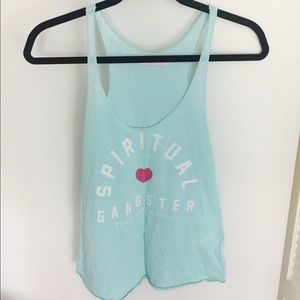 Spiritual Gangster "Peace, Love, and Yoga" tank